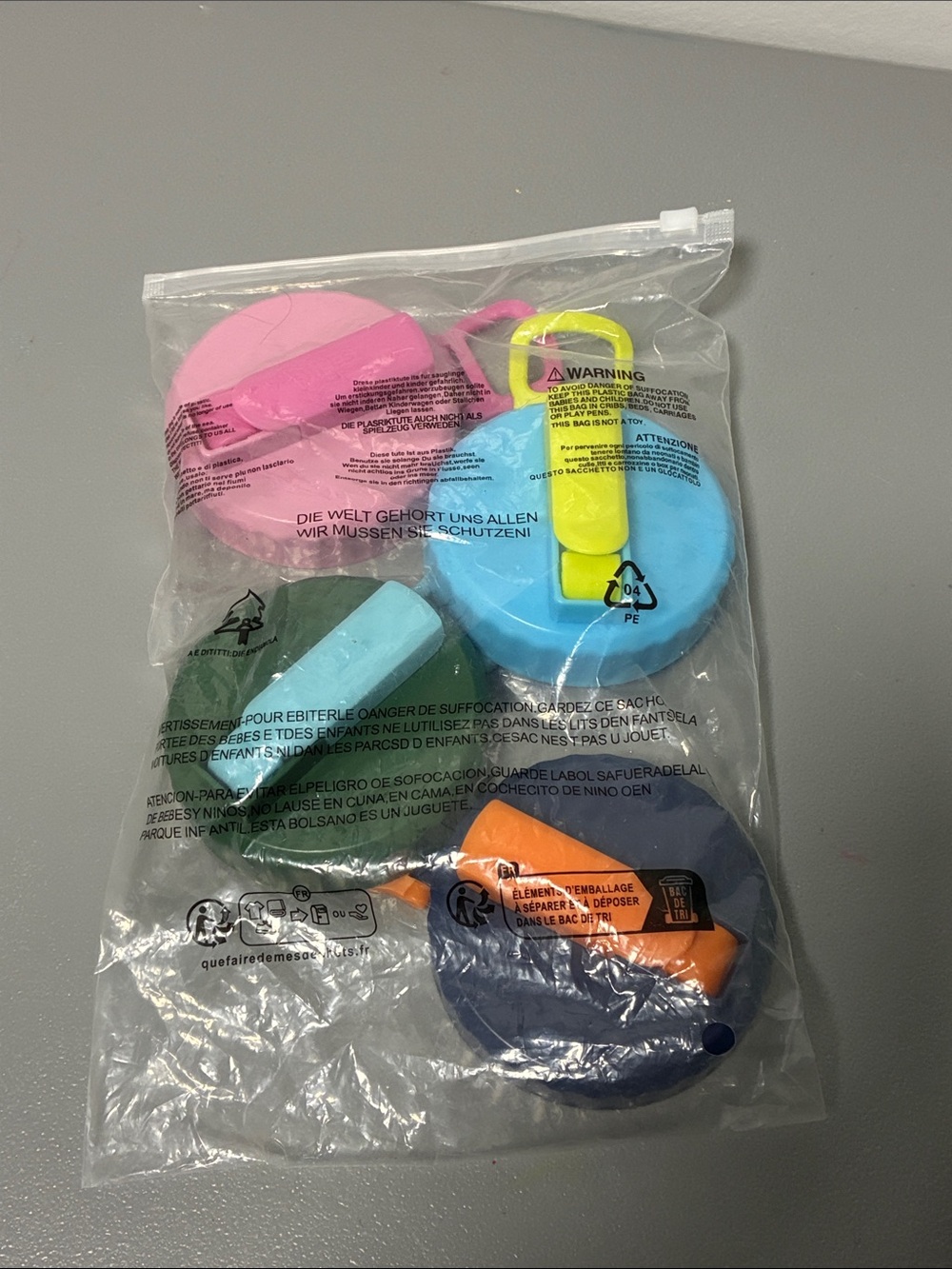 Colorful Lids- Pink, Blue, Green, Orange New